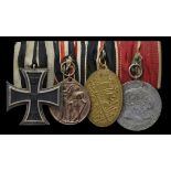 German States. Bavaria. WWI Group of Four. Iron Cross, 2nd Class; Commemorative Medal of the German