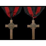 Russia. Priest's Award Cross for the Patriotic War of 1812. Bronze, 74.7 x 46mm. All Seeing-Eye on