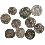 Anglo-Gallic. Pair: Edward the Black Prince (1362-1372). Hardi d'Argent. Figeac. 0.70 gms. Elia...