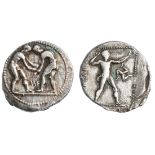 Pamphylia. Aspendos. AR Stater, 380/75-330/20 BC. 10.83 gms. Some typical weakness reverse cent...