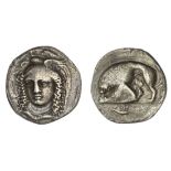 Lucania. Velia. AR Stater, ca. 334-300 BC. 6.92 gms. Kleudoros group. Williams 334 (O175/R246),...