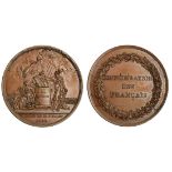 France. First Anniversary of the Storming of the Bastille, 1790. Bronze. 41.3 mm. By Gatteaux....