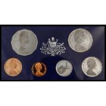 Australia. 1969 Proof Set. Once Cent-50 Cents. KM PS31. In original RAM case. Choice Brilliant...