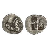 Macedon. Argilos. AR Tetrobol, ca. 495-478/7 BC. 2.54 gms. Liampi Argilos p.15, d; SNG Copenhag...