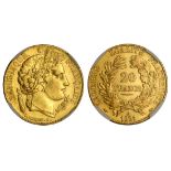 1851A France Gold 20 Francs. AU 55. 4491480-025.