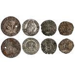 Denmark Quartet of silver and billon minors. Erik Klipping (1259-1286), or Erik Menved (1286-13...