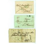 CubaLots and Assemblies1799-1844. Incoming mail: an interesting group made up of nine covers,