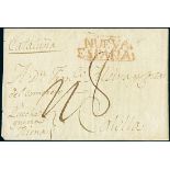 MexicoOutgoing Mail1817, July 10-Sept. 25. Entire letter from Veracruz to Calella (Spain), cleanly