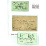 CubaLots and Assemblies1816-53. Eight covers from Havana to Spain and France (1), mainly bearing