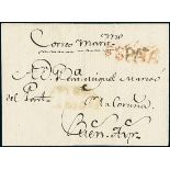 ArgentinaIncoming Mail1802, Dec. 9. Entire letter from Vigo (Spain) to Buenos Aires, bearing faint