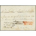 CubaIncoming Mail1840, July 14. Ship's register cover belonging to the "Veloz" brigantine which