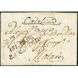 CubaOutgoing Mail1802, Dec. 4. Entire letter from Havana to Mataró (Spain), carried via Corunna by