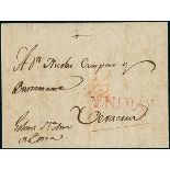 CubaOutgoing Mail1805, Sept. 13. Entire letter from Havana to Veracruz, conveyed without stages by