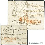 ArgentinaOutgoing Mail1767, March 21. Entire letter from Buenos Aires to Cádiz, carried via Portugal