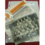 1947/1948 Arsenal, a autographed team group press photograph, fully signed with all 17 signatures, i