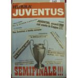 1973 European Cup Final, Juventus v Ajax, played in Belgium, this is the Hurra' Juventus edition, da