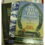 Motor Racing, a collection of 3 Grand Prix Racing programmes for the British Grand Prix at Silversto