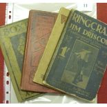 A collection of 4 vintage books, in various condition, 1897 Cricket, the Suffolk Sporting Series, by
