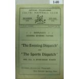 1931/1932 Celtic v Falkirk, a programme from the game played on 26/09/1931, sl fold