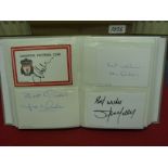 Autographs, a collection of 400 signed postcard size photographs/White cards, from the 1950's & 1960