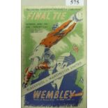 1948 FA Cup Final, Blackpool v Manchester Utd, a programme from the game played at Wembley on 24/04/