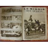 1927 (Part 1) Le Miroir Des Sports, A bound volume of the French sporting magazine, Contains 27 week