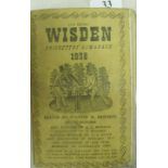 Cricket, 1938 Wisden Cricket Almanack, a softback edition of this iconic book, overall fair to good