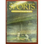 Baseball, The Sports Illustrated, the very rare first issue of the magazine, published in Chicago, U