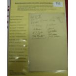 1935 Bolton Wanderers, an autographed menu from the Jubilee Dinner, held at the Pack Horse Hotel, on