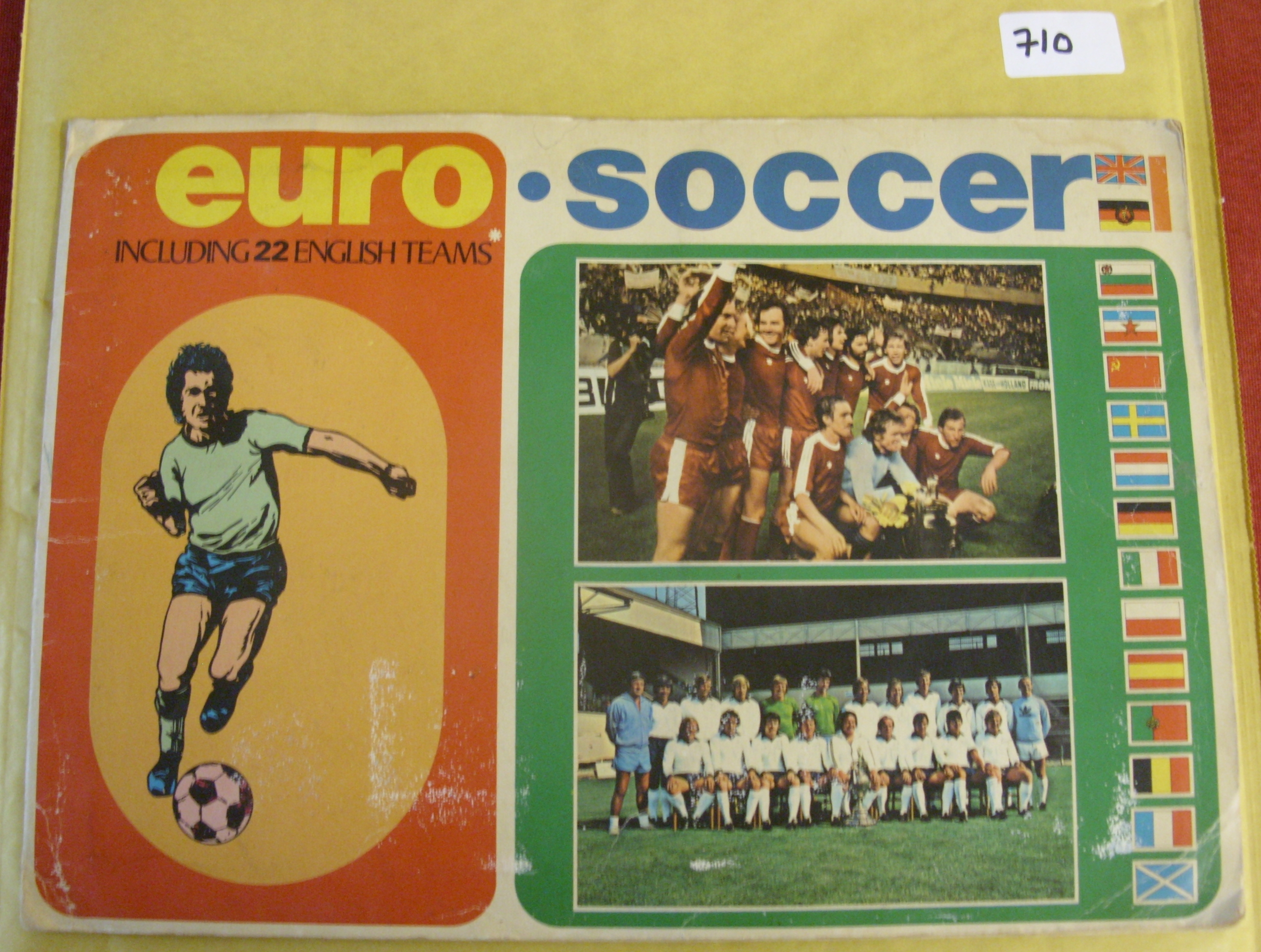 1975 The Euro Soccer Postcard Collection, in original album, as issued by FKS Publishers, included i