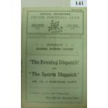 1931/32 Celtic v Airdrie, a programme from the game played on 12/12/1931, sl fold