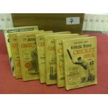 Cricket, a collection of 6 Athletic News Cricket Annuals, 1925, 1927 to 1931, plus 2 later Cricket A