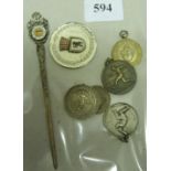 Tommy Harmer, Tottenham, a collection of 7 items awarded to or won by Tommy, 1947/48 Inter Army Meda