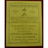 1936/37 Eastbourne v Civil Service, a programme from the game played on 20/03/1937