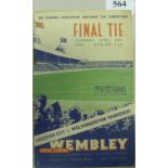 1949 FA Cup Final, Leicester City v Wolverhampton Wanderers, a programme from the game played at Wem