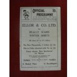 1936/37 Rugby League, Wigan v Broughton, a programme from the game played on 14/11/1936