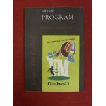 1958 World Cup Semi-Final, Sweden v West Germany, a programme from the game played in Gothenburg