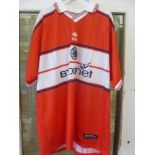 2000/2001 Middlesbrough, a players Red home shirt as worn by Boksic, Number 11 on reverse