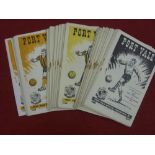 Port Vale, a collection of 50 home football programmes, 1957/58 (17), 1958/59 (20), 1959/60 (13)