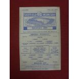 1942/43 Sheffield Wednesday v Bradford City, a football programme from the game played on 06/03/