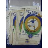 1951/52 Birmingham City, a collection of 34 home & away programmes, in various condition, overall