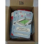 Aston Villa, a collection of 125 home programmes from the late 1950's and throughout the 1960's,