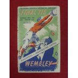 1948 FA Cup Final, Blackpool v Manchester Utd, a programme from the game played at Wembley on 24/