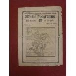 1926/27 Tottenham Hotspur v Leeds Utd, a programme from the game played on 23/04/1927, folded, sl