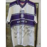 2001 Middlesbrough, a players purple/white away shirt, as worn by Ince, Number 9 on reverse, the