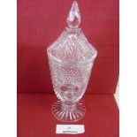 2002 Manchester Utd, a very heavy cut glass vase, presented by I.E.P. for the 2002 Ajax Amsterdam