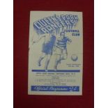 1938/38 QPR Reserves v Watford Reserves, a programme from the game played on 19/03/1938, sl rust