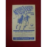 1937/38 QPR Reserves v Leicester Reserves, a programme from a game played on 13/11/1937, ex binder
