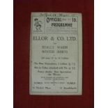 1936/37 Rugby League, Wigan v Salford, a programme from the game played on 25/12/1936, teams written