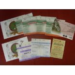 Tennis, Wimbledon, a collection of 8 tickets from various finals, 08/07/1961 Womens Final,